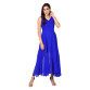 Women's ROYAL BLUE BADDI Georgette Pleated Dress